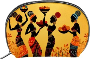 Makeup Bag Organizer,Cosmetic Bags for Women,Fruit Ethnic African Woman,Small Makeup Pouch