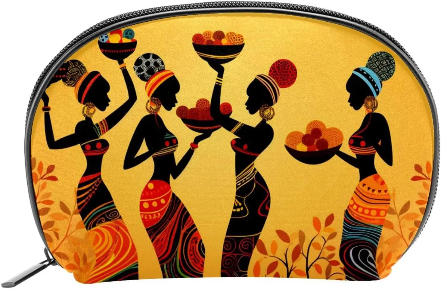 Makeup Bag Organizer,Cosmetic Bags for Women,Fruit Ethnic African Woman,Small Makeup Pouch