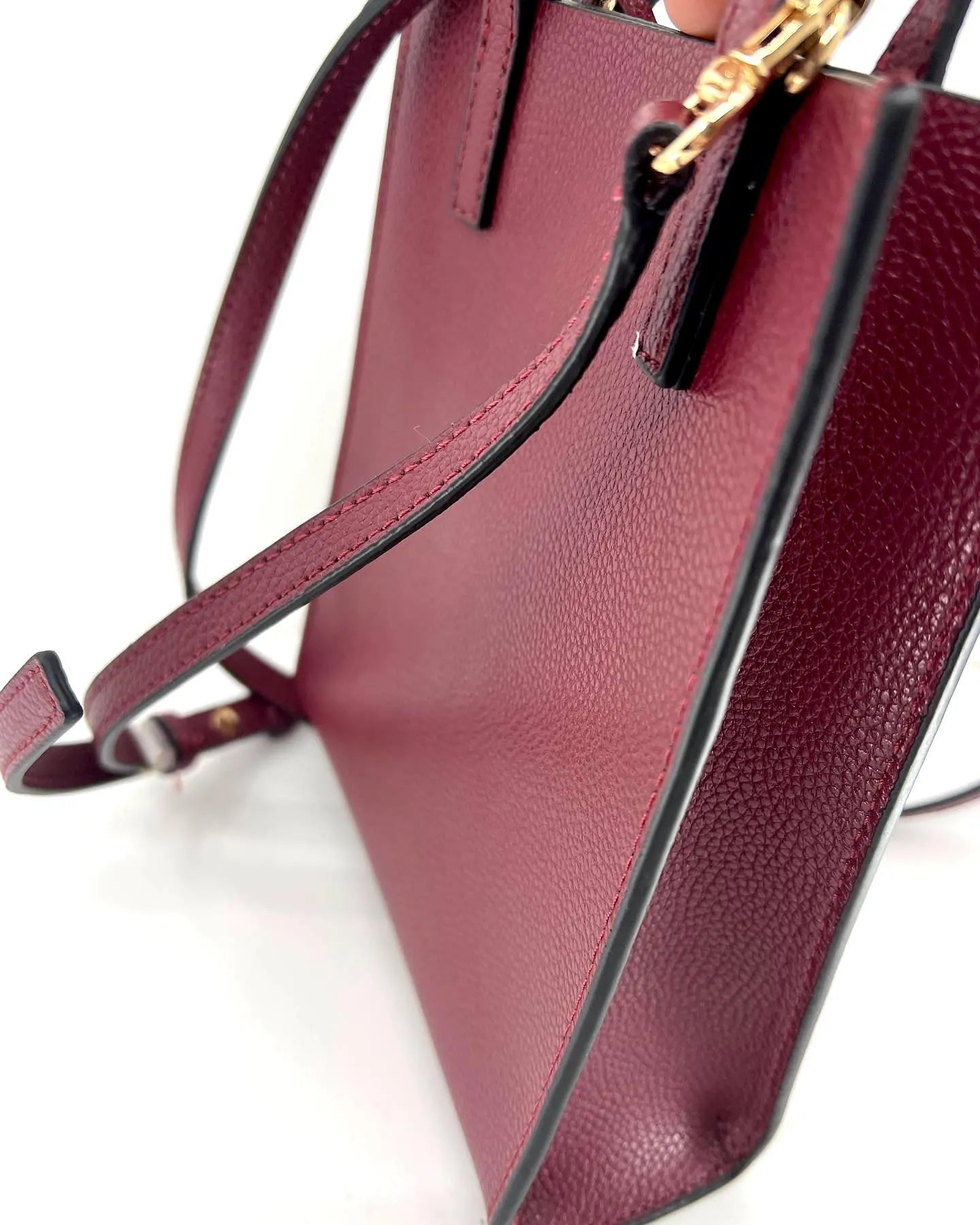 MARC JACOBS MINI GRIND PEBBLED LEATHER CROSSBODY TOTE