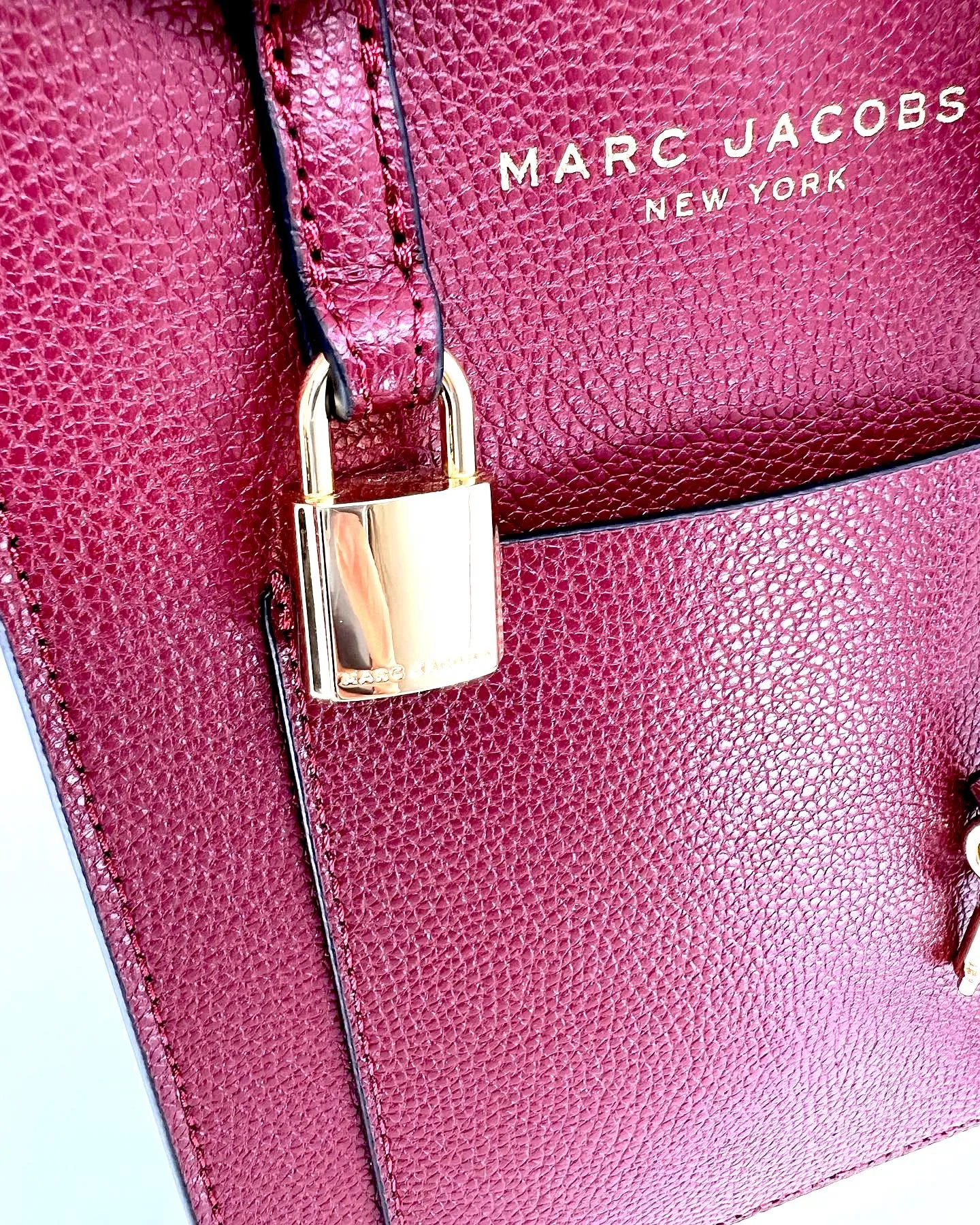 MARC JACOBS MINI GRIND PEBBLED LEATHER CROSSBODY TOTE