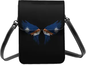 Marshall Islands Rosal Islanders Flag Wings Small Crossbody Bag Is A Shoulder Bag Designed For Women And Girls Cell Phone Crossbody Wallet Purses With Card Slots Adjustable Strap