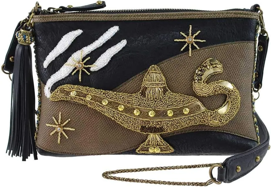 Mary Frances Disney Live Action Aladdin Genie Lamp Mini Handbag Purse, Gold