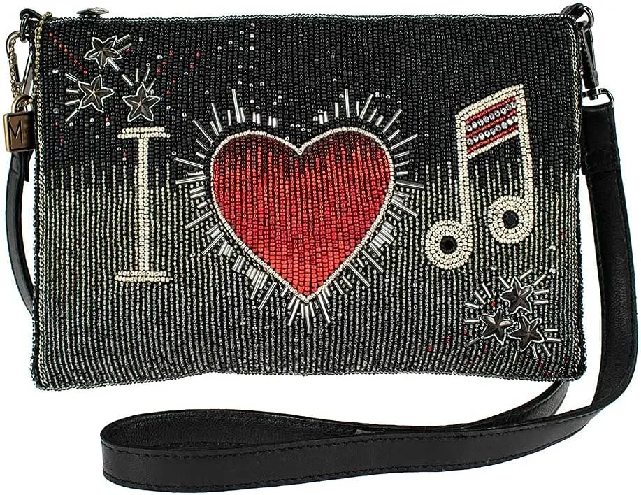 Mary Frances I Love Music Crossbody Handbag, Multi