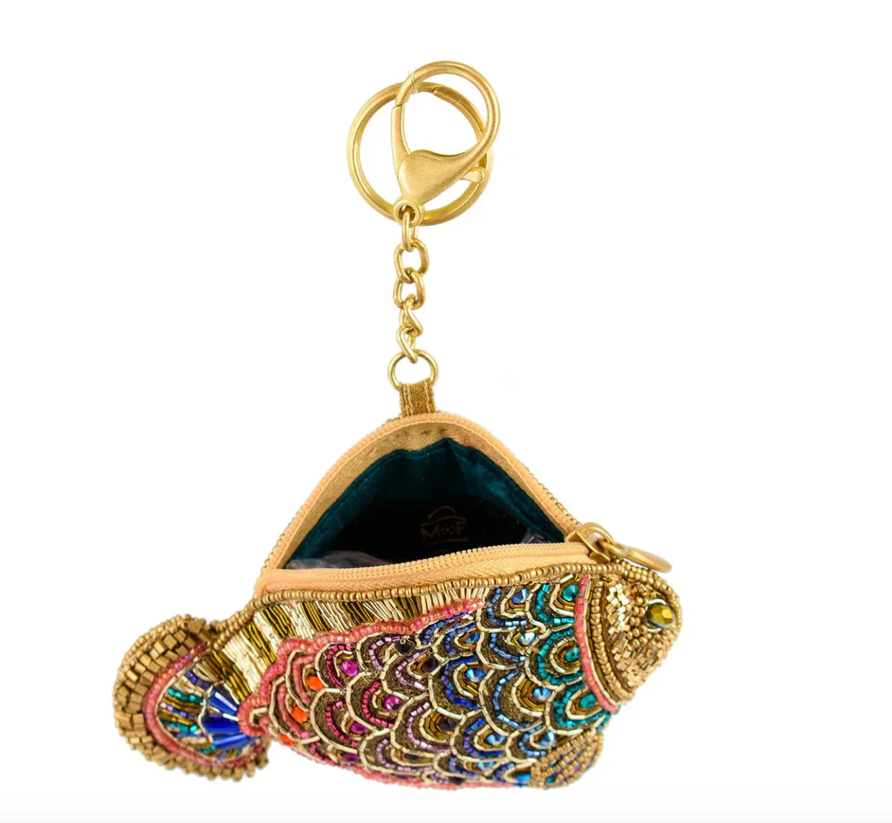 Mary Frances Shimmer Fish Coin Purse/Key Fob