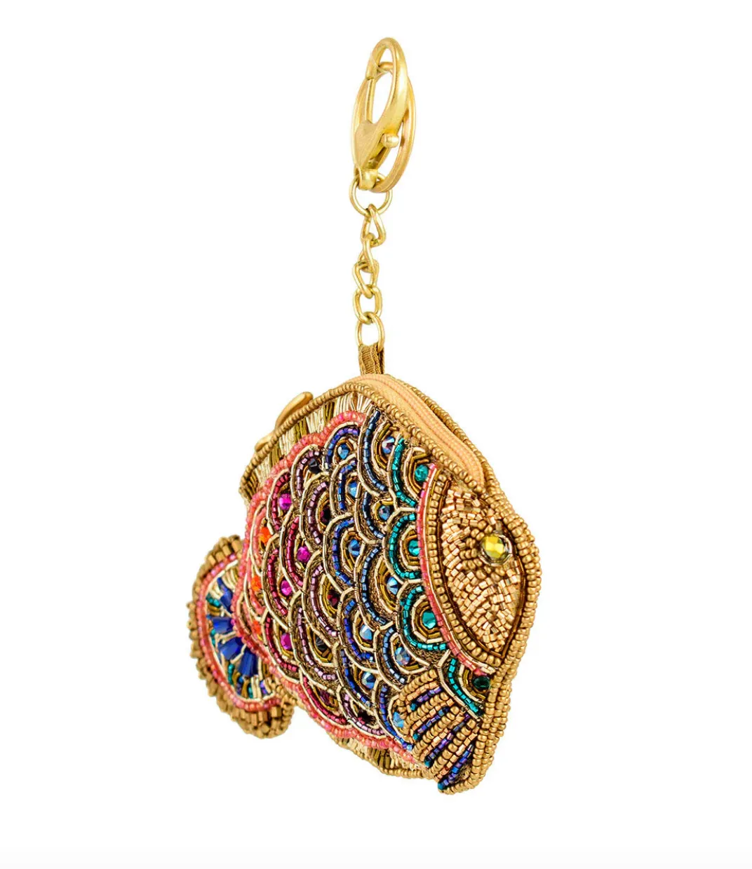 Mary Frances Shimmer Fish Coin Purse/Key Fob