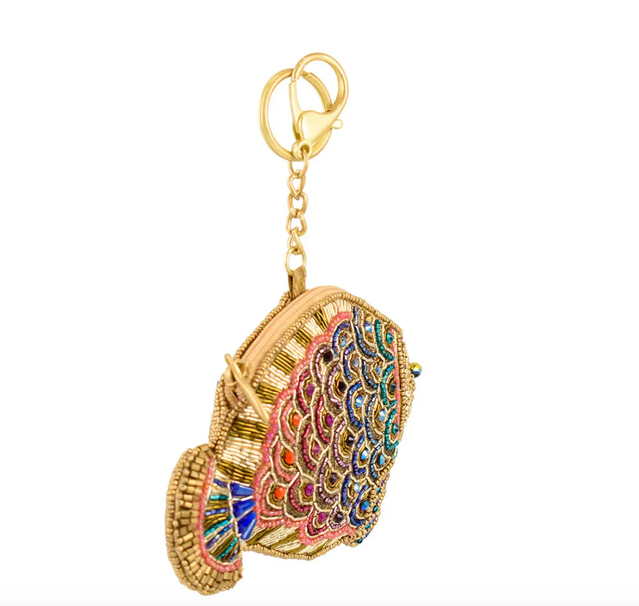 Mary Frances Shimmer Fish Coin Purse/Key Fob