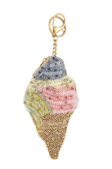 Mary Frances Sugar Cone Coin Purse/ Key Fob