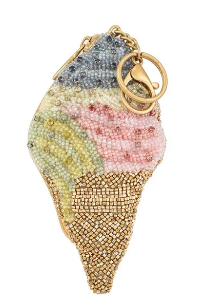 Mary Frances Sugar Cone Coin Purse/ Key Fob