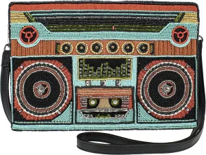 Mary Frances womens Funky Town Crossbody Boom Box Handbag Sling Bag, Multi, Small US