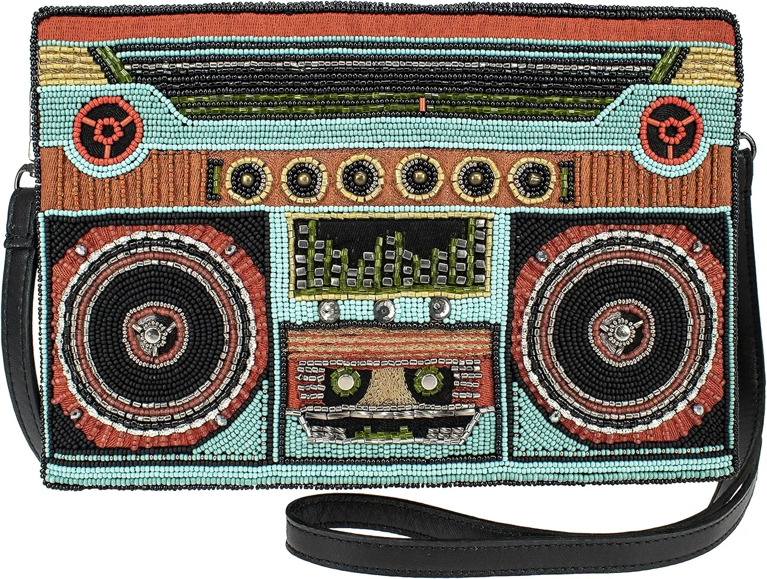 Mary Frances womens Funky Town Crossbody Boom Box Handbag Sling Bag, Multi, Small US