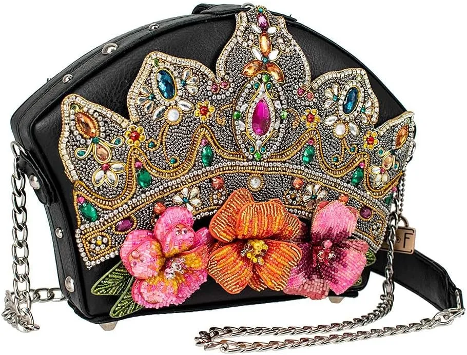 Mary Frances womens Princess Crossbody Crown Handbag Shoulder Bag, Multi, One Size US