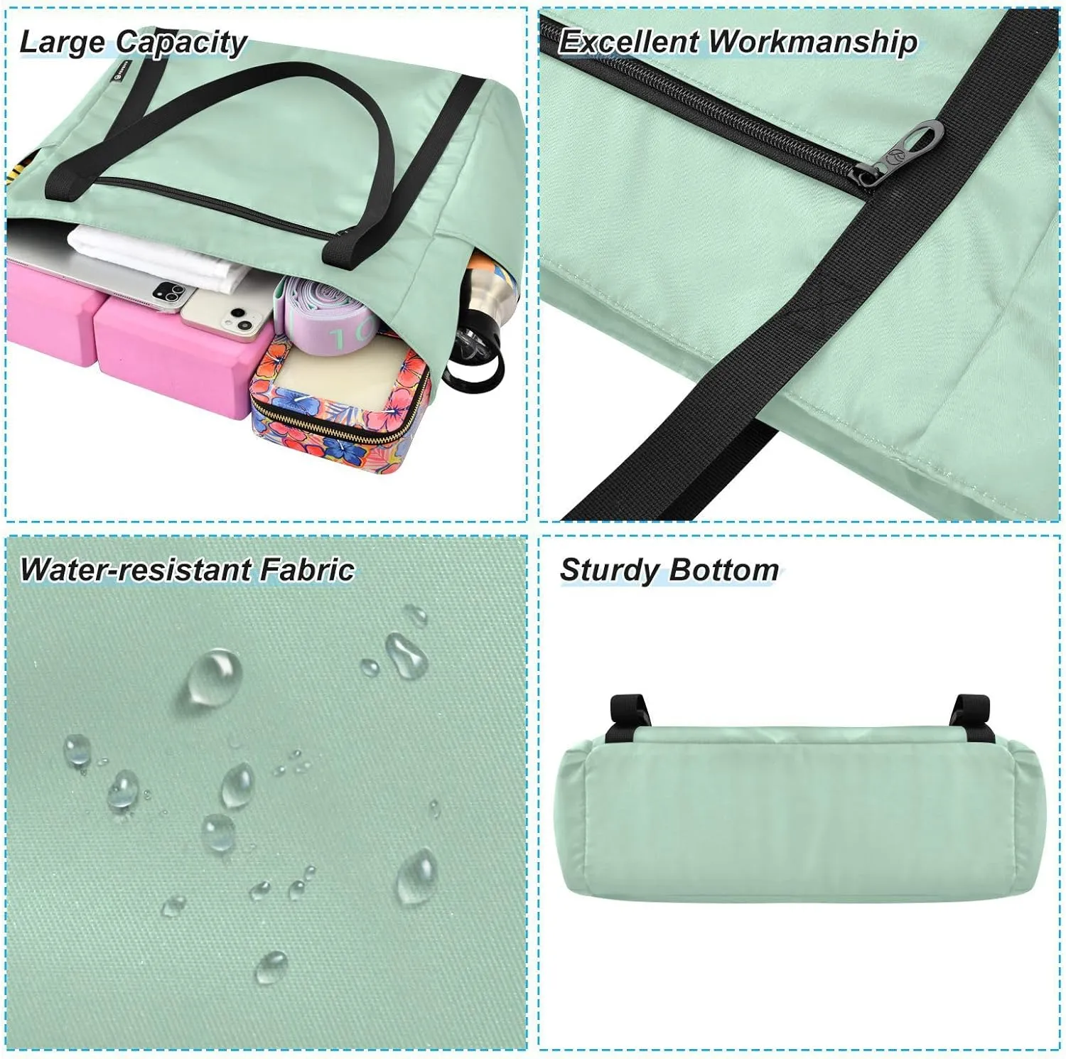 MCHIVER Yoga Bag for Women Men Large Yoga Mat Bag Shoulder Bags for Travel Pilates Yoga