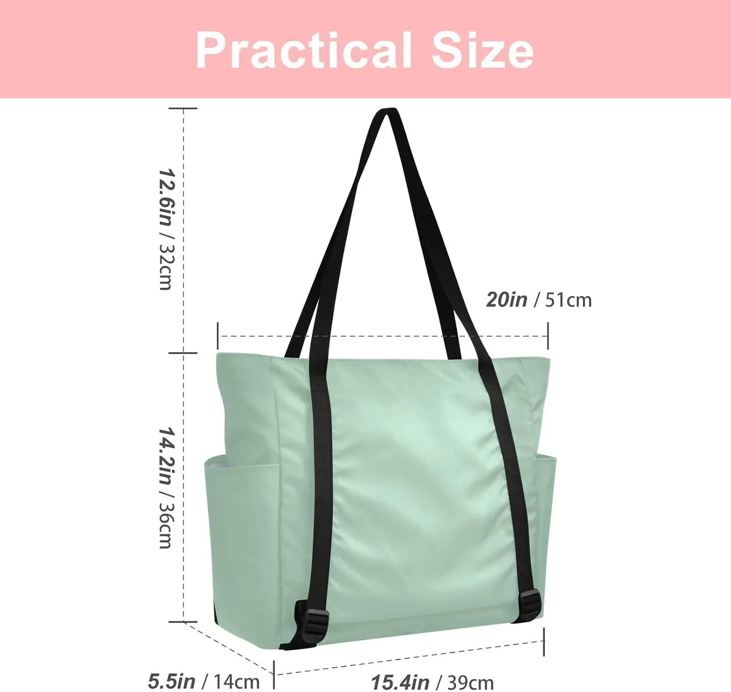MCHIVER Yoga Bag for Women Men Large Yoga Mat Bag Shoulder Bags for Travel Pilates Yoga