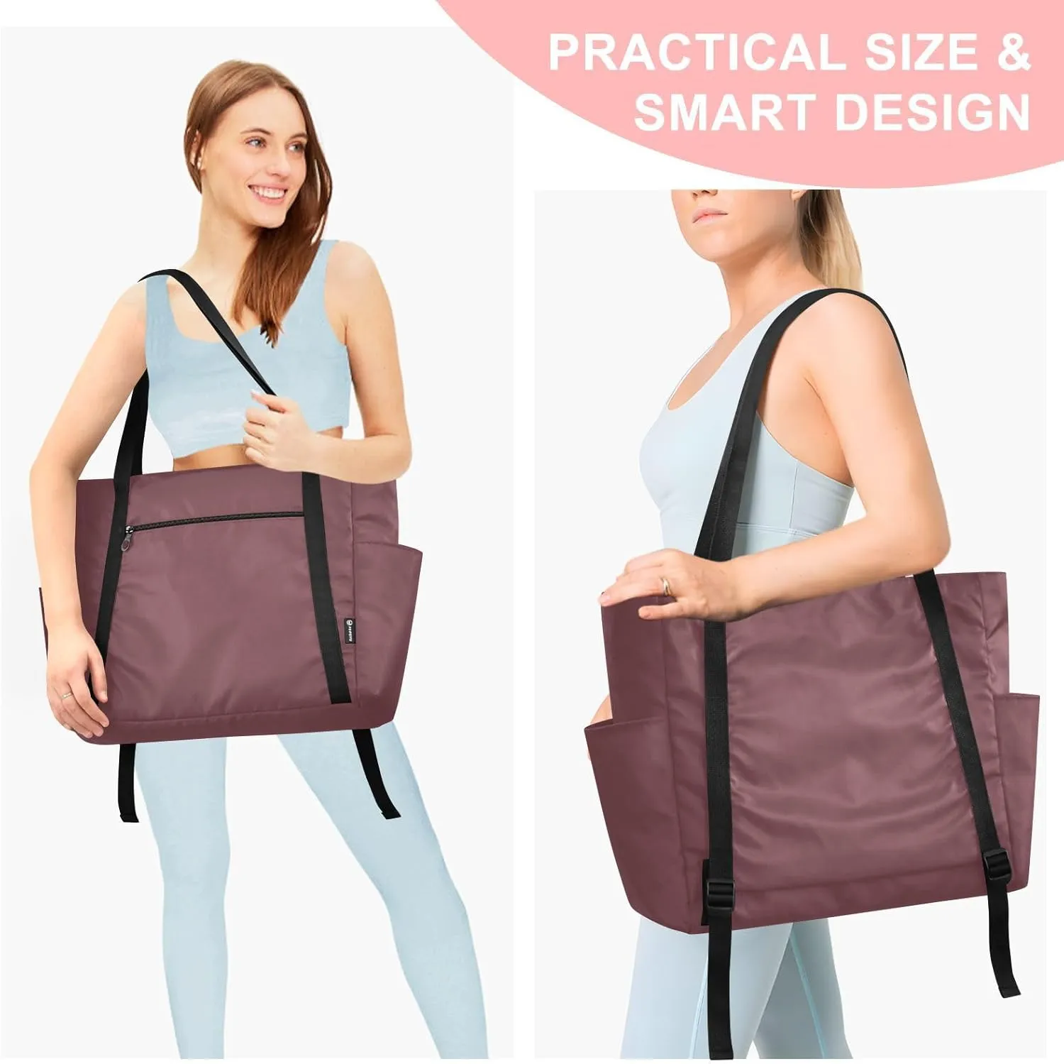 MCHIVER Yoga Bag for Women Men Large Yoga Mat Bag Shoulder Bags for Travel Pilates Yoga
