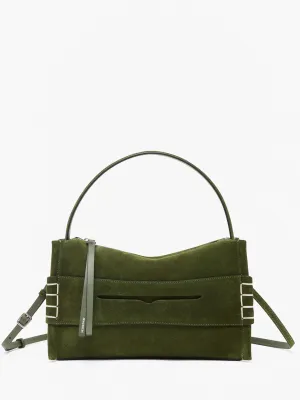 MEDIUM LOAFER BAG - SUEDE SHOULDER BAG