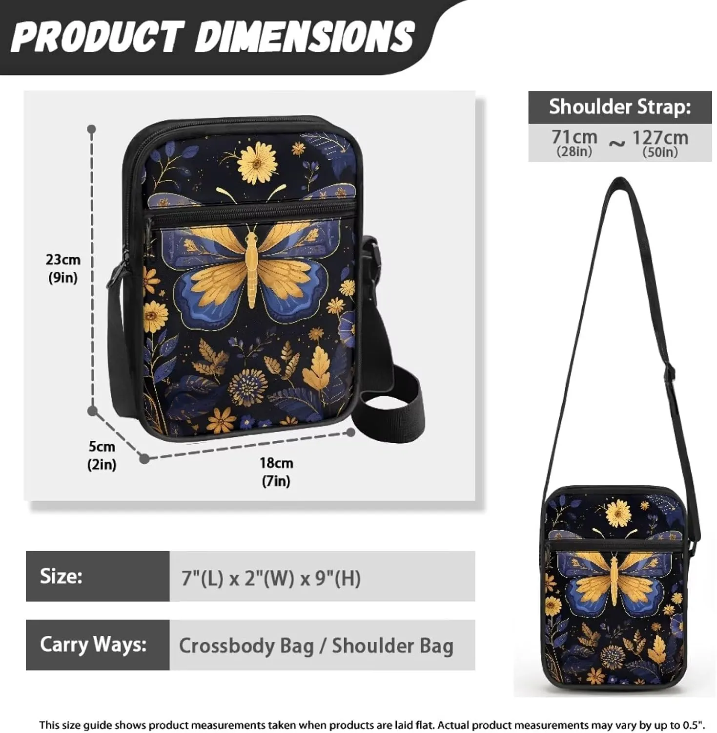 Messenger Bag for Women Crossbody Cell Phone Purse Small Shoulder Pouch for Outdoor