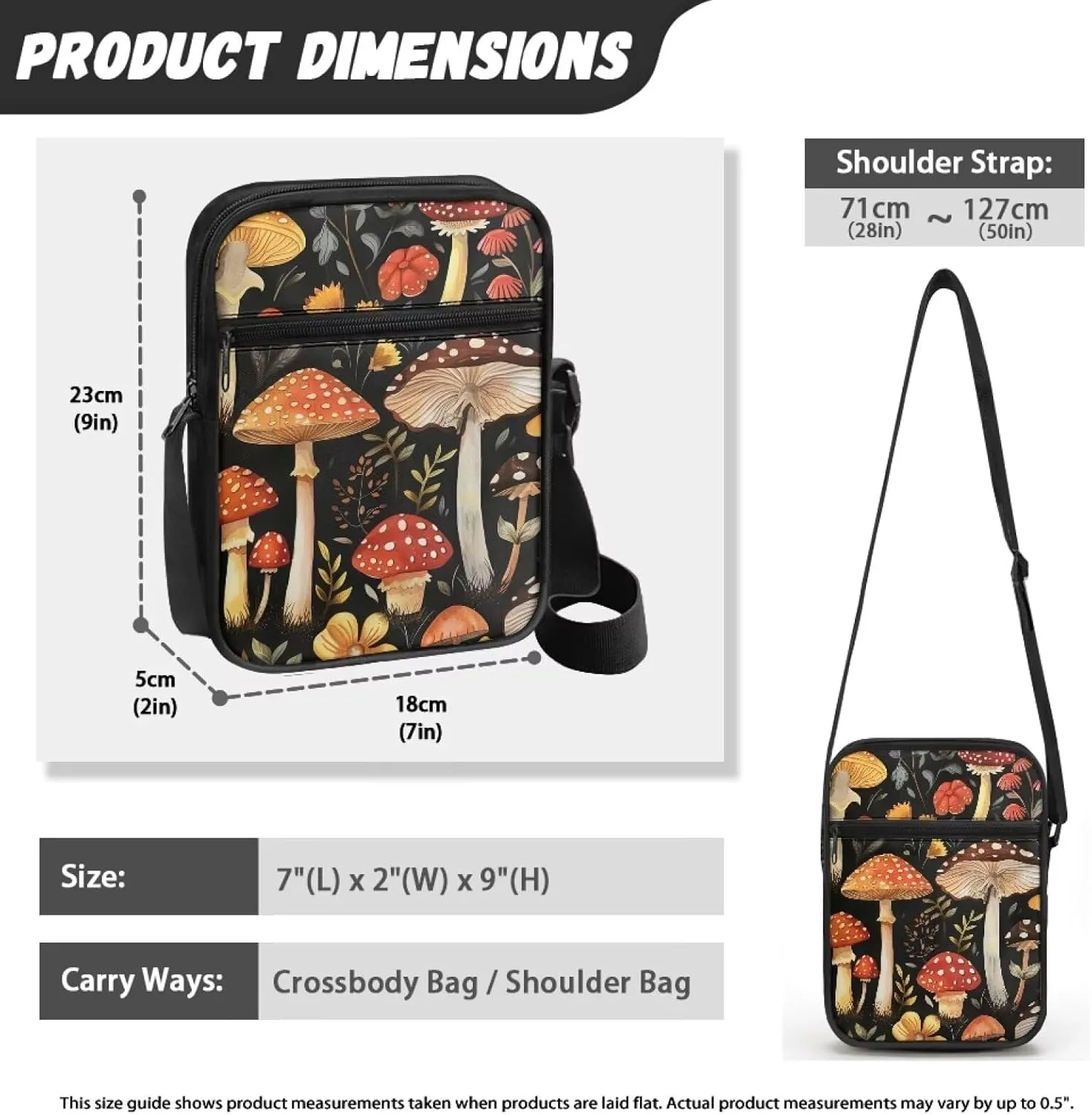 Messenger Bag for Women Crossbody Cell Phone Purse Small Shoulder Pouch for Outdoor