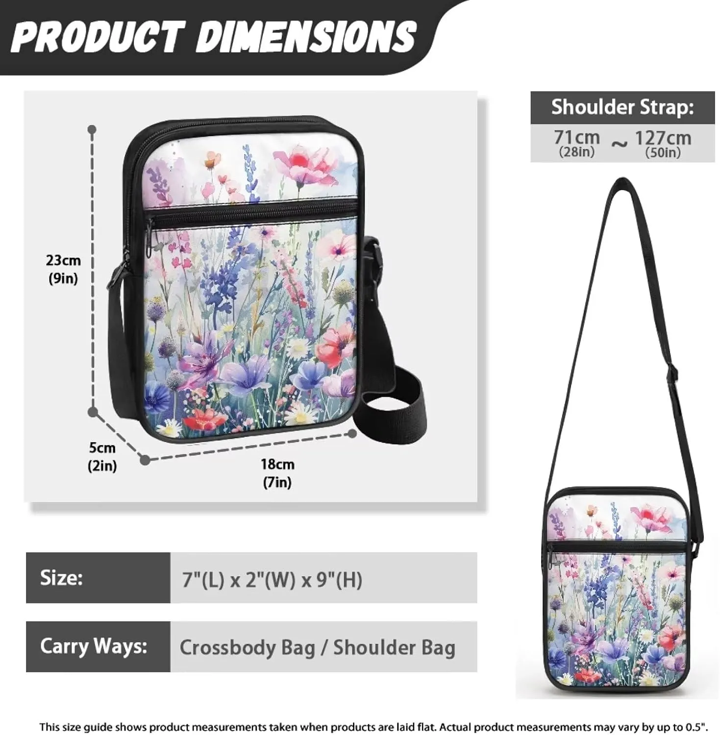 Messenger Bag for Women Crossbody Cell Phone Purse Small Shoulder Pouch for Outdoor