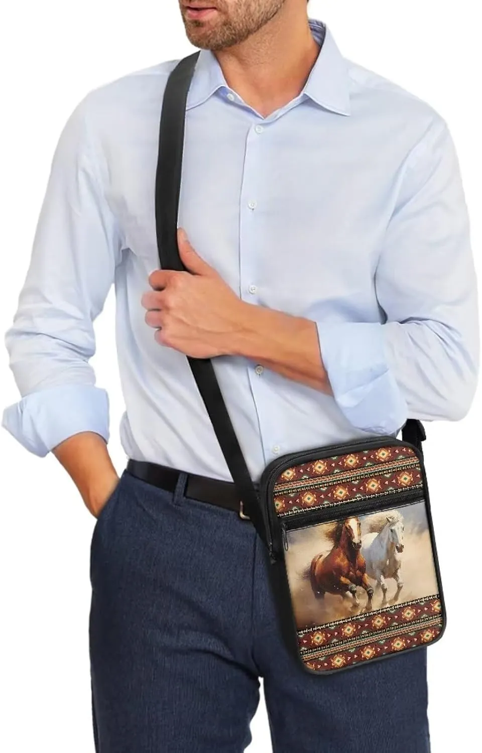 Messenger Bag Vintage Ladies Handbags Cross Body Designer Polyester Purse with Front Pockets