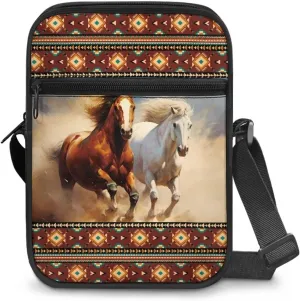 Messenger Bag Vintage Ladies Handbags Cross Body Designer Polyester Purse with Front Pockets