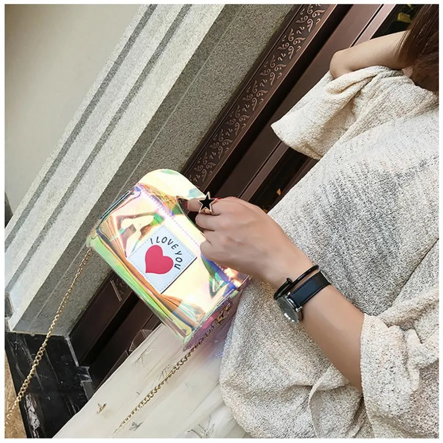 Messenger Glitter Leather Bag