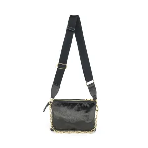 Metallic Triple Pouch Purse