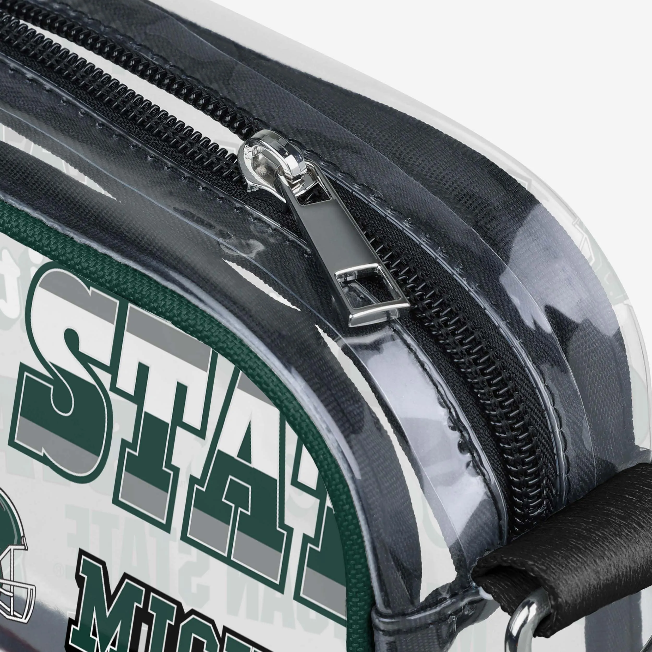 Michigan State Spartans Repeat Retro Print Clear Crossbody Bag