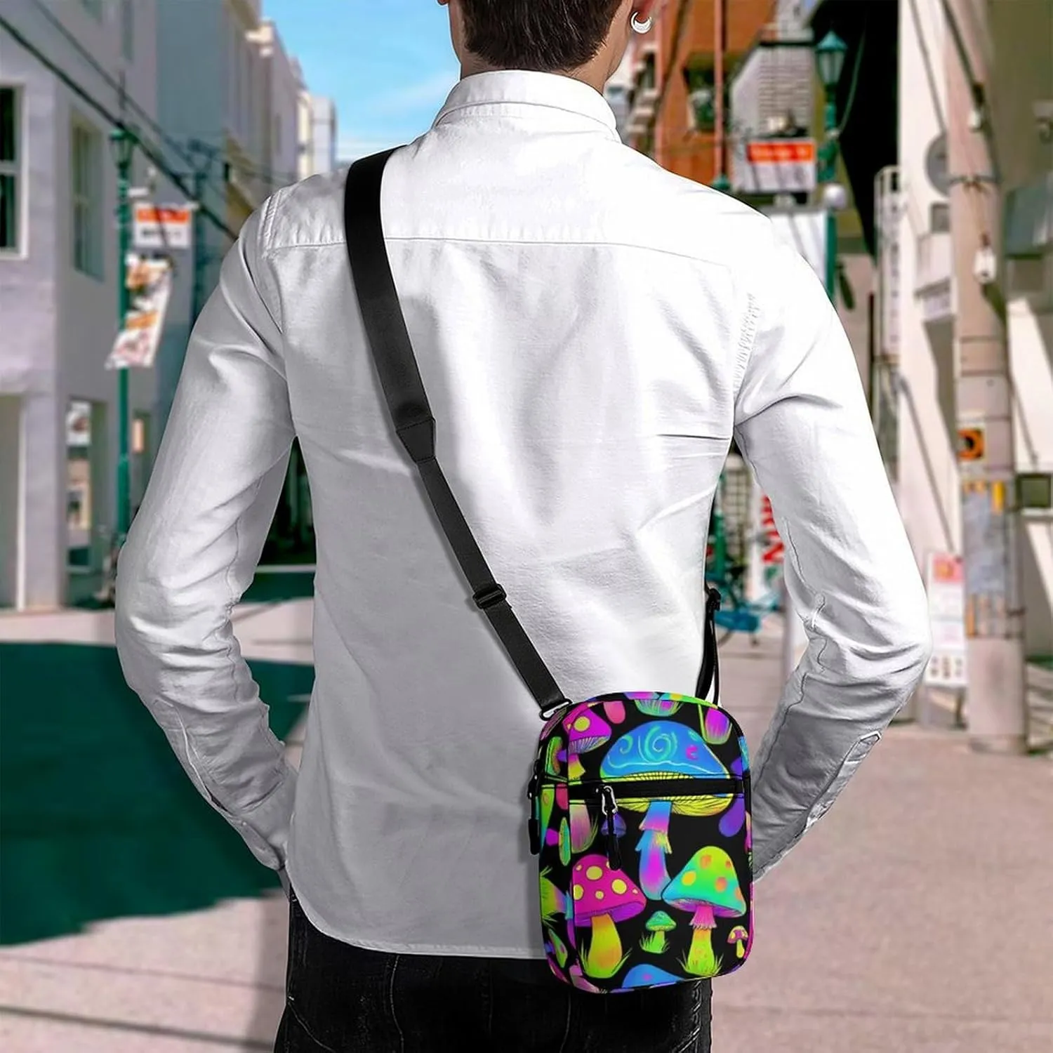 Mini Crossbody Bag for Women, Waterproof Zipper Shoulder Bag Casual Cell Phone Purse Travel Pouch