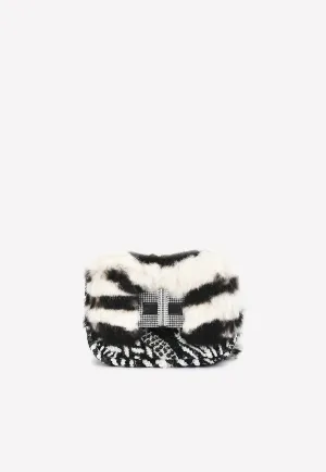 Mini Natalia Tiger Print Faux-Fur Shoulder Bag