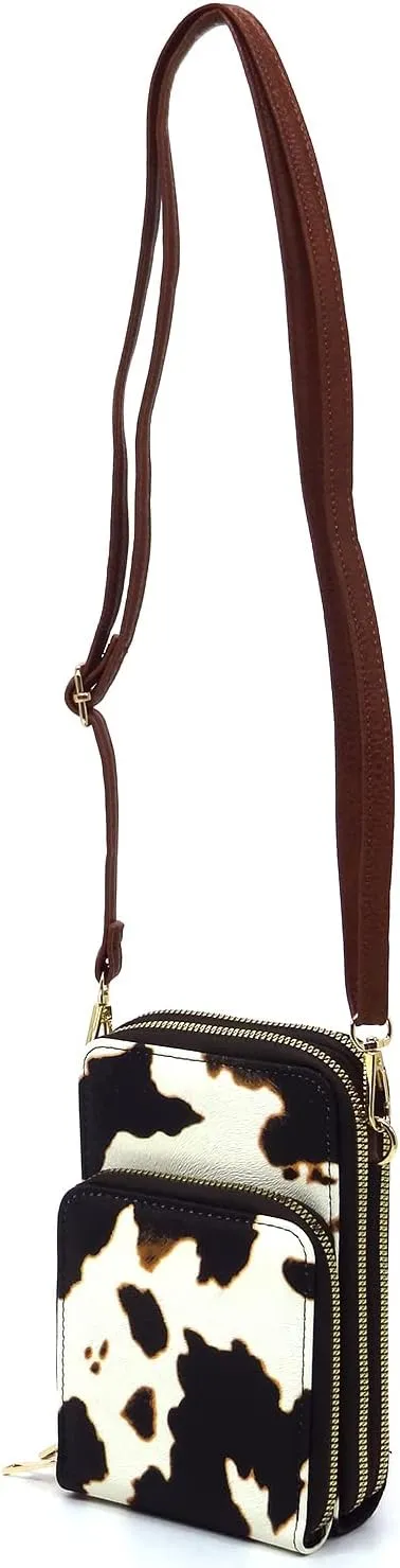 MIZUBA Small Crossbody Cell Phone Purse Mini Messenger Shoulder Bag Crossbody Wallet with Credit Card Slots
