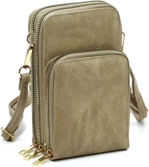 MIZUBA Small Crossbody Cell Phone Purse Mini Messenger Shoulder Bag Crossbody Wallet with Credit Card Slots