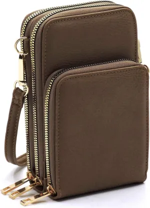 MIZUBA Small Crossbody Cell Phone Purse Mini Messenger Shoulder Bag Crossbody Wallet with Credit Card Slots