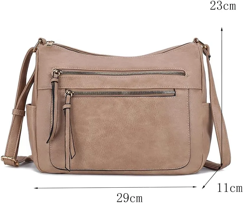 MKF Collection Women Shoulder Bag, Large Crossbody Bag Vegan Leather Handbag Purse By Mia K
