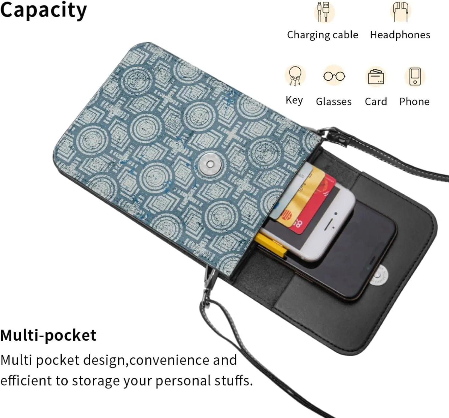 Mmm Fight Womens Crossbody Bags Candy Phone Bag Wallet Purses Adjustable Strap