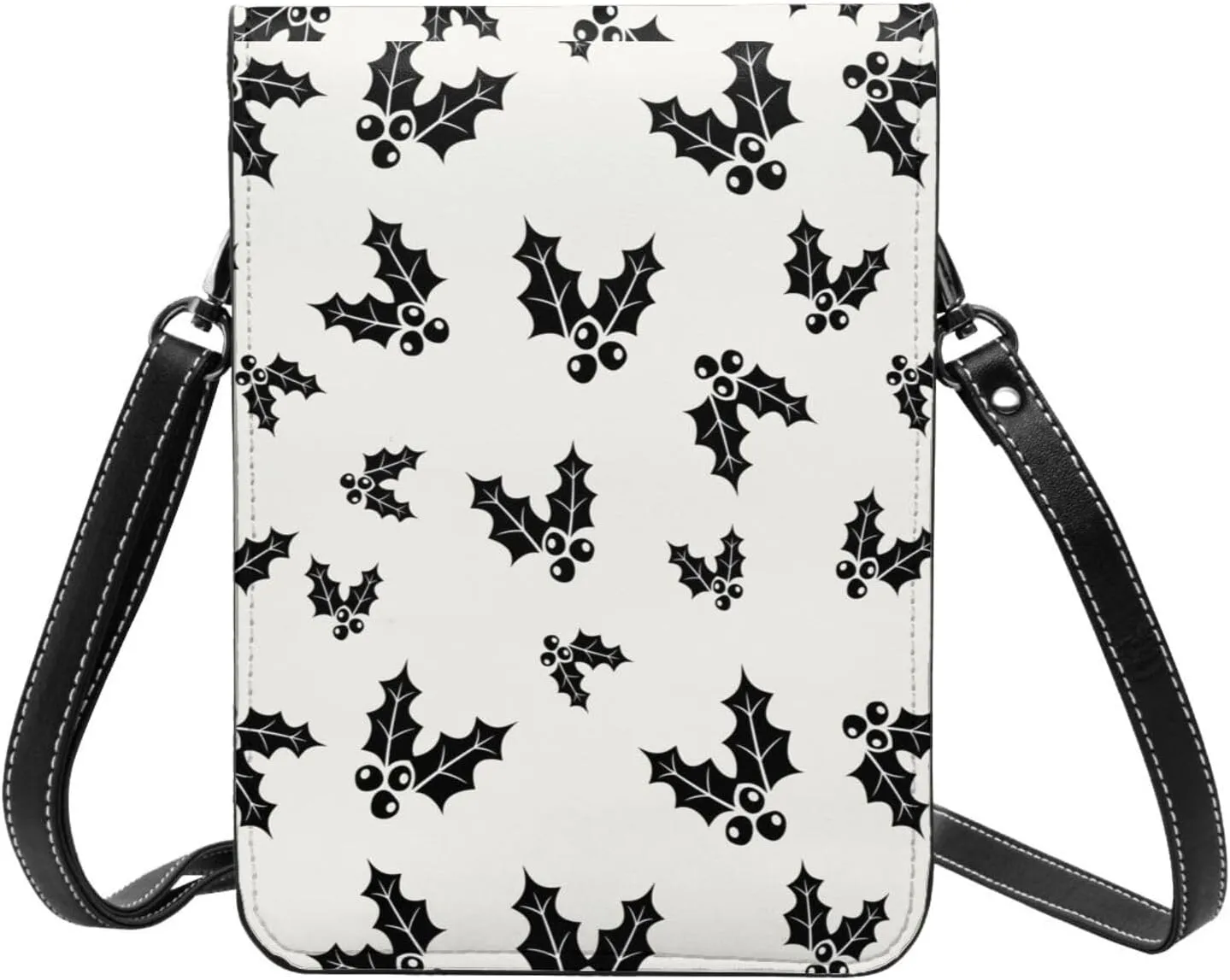 Mmm Fight Womens Crossbody Bags Christmas Pattern Phone Bag Wallet Purses Adjustable Strap