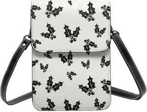 Mmm Fight Womens Crossbody Bags Christmas Pattern Phone Bag Wallet Purses Adjustable Strap