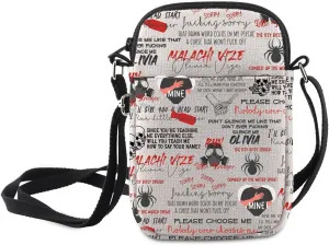 MNIGIU Romance Book Crossbody Bag Fantasy Book Lover Gift Dark Romance Merch Bookish Shoulder Bag Reader Inspired Gift