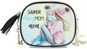 Mom Girl Baby Rainbow Handbag Shoulder Bags Women Small Chain Color Crossbody Bags crossbody
