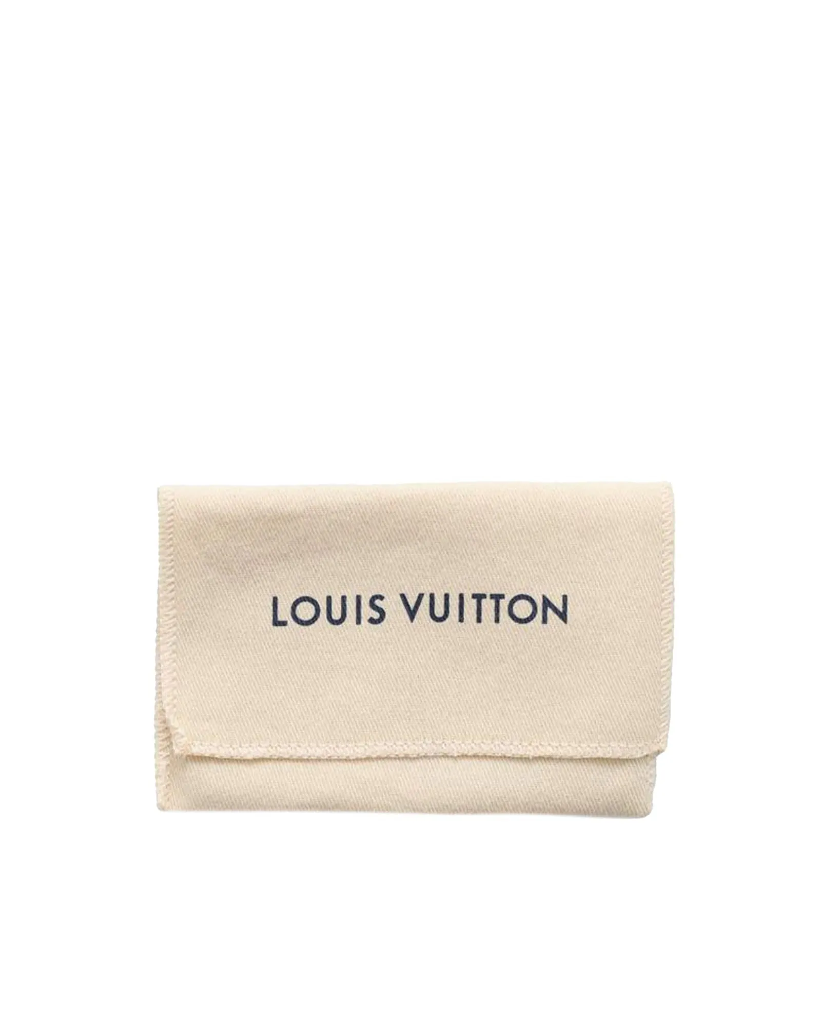 Monogram Stripe Double Card Holder with Slip Pockets