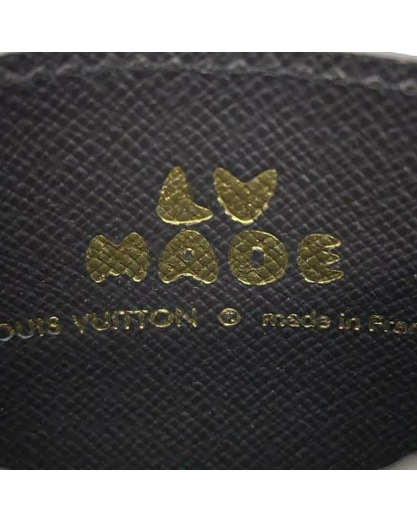 Monogram Stripe Double Card Holder with Slip Pockets
