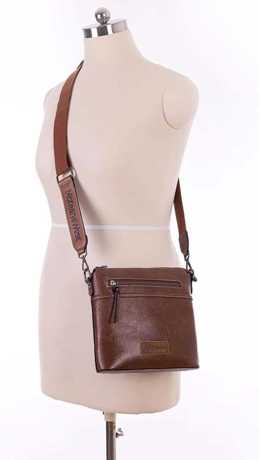 Montana West Crossbody Bag for Women Multi Pocket Cross Body Bag Purses with Guitar Strap