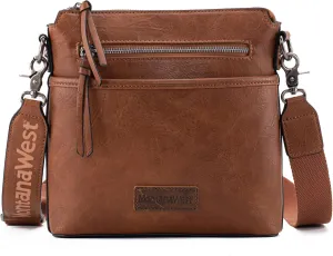 Montana West Crossbody Bag for Women Multi Pocket Cross Body Bag Purses with Guitar Strap