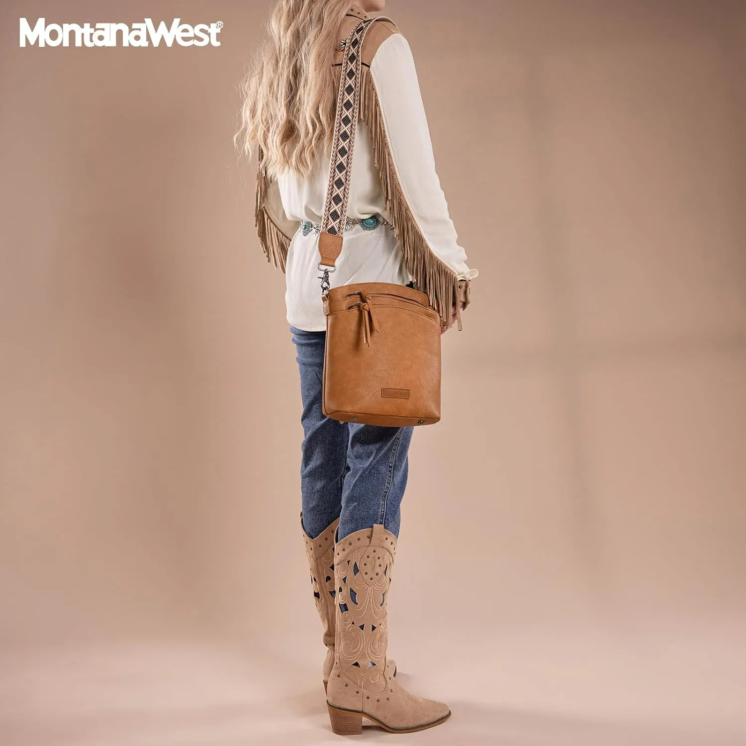 Montana West Crossbody Purses and Handbags for Women Double Compartments Cross Body Bag with Adjustable Strap