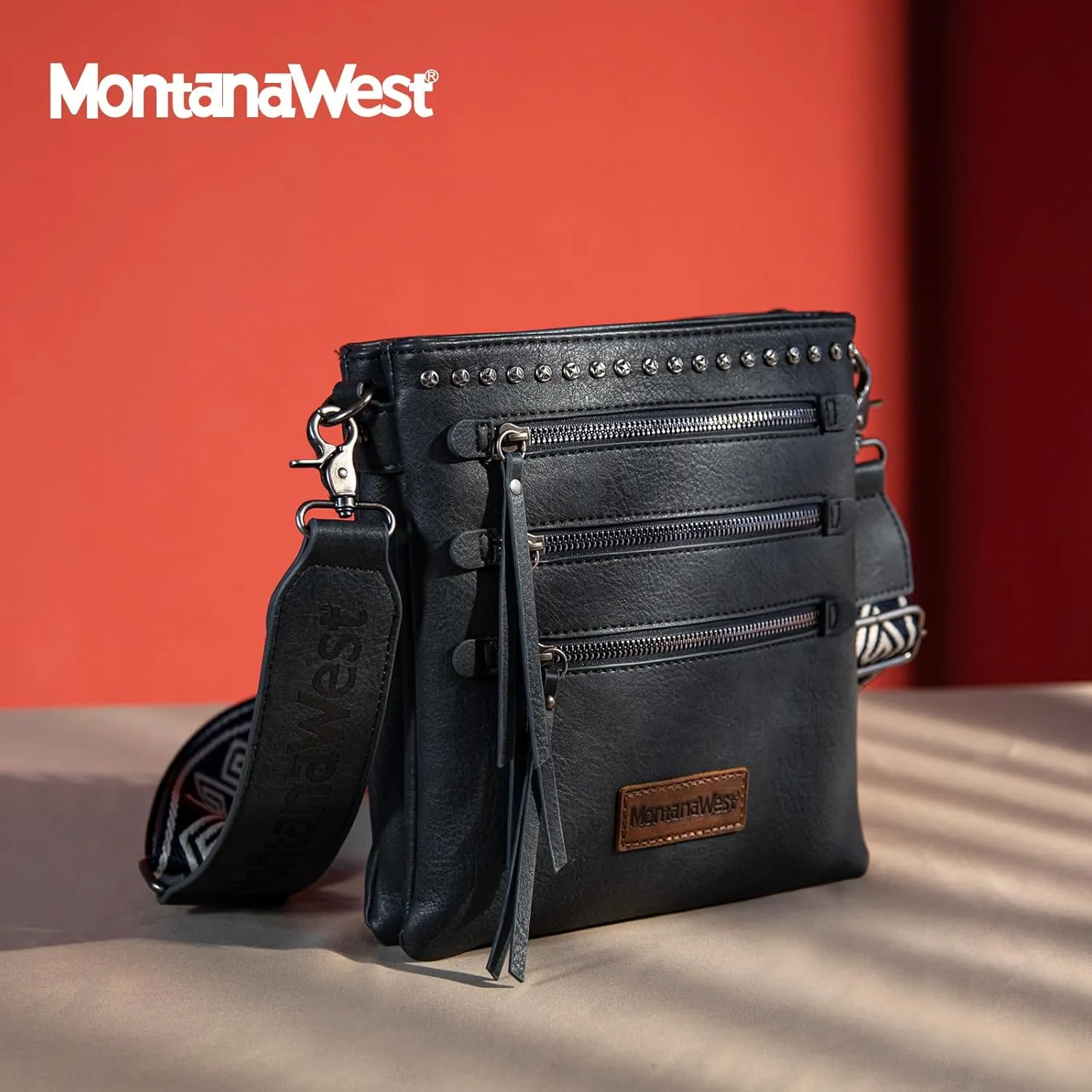 Montana West Crossbody Purses and Handbags for Women Double Compartments Cross Body Bag with Adjustable Strap