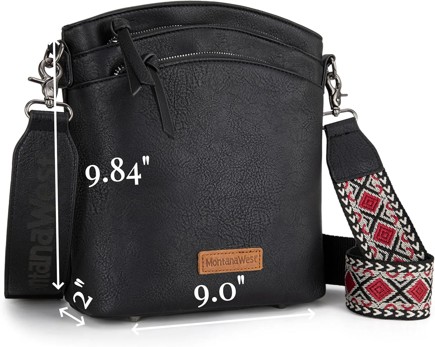 Montana West Crossbody Purses and Handbags for Women Double Compartments Cross Body Bag with Adjustable Strap