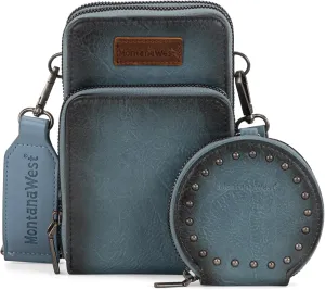 Montana West Small Crossbody Bag Cellphone Purse for Women with Coin Purse