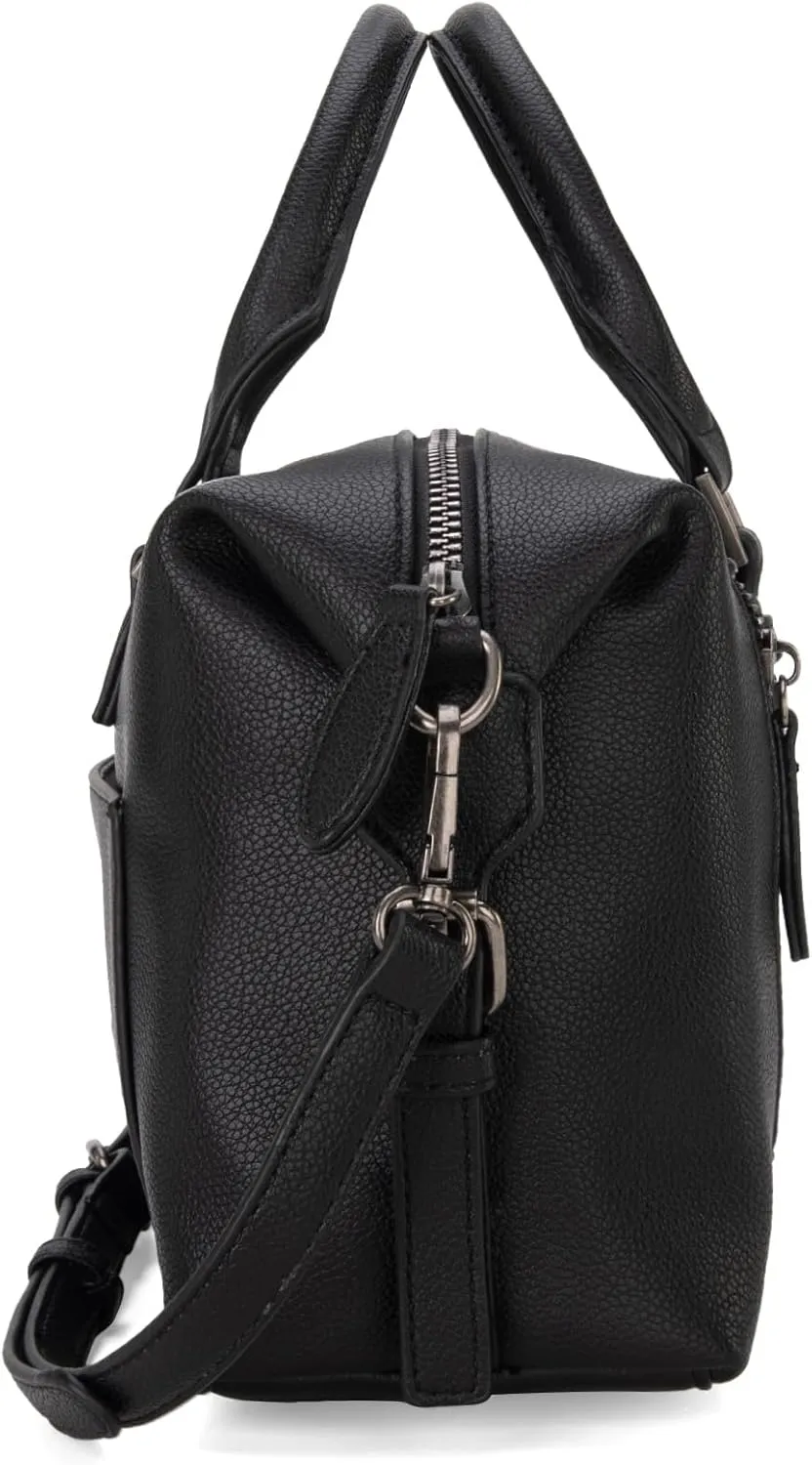 Montana West Small Satchel Purses for Women Top-handle Handbag PU Leather Crossbody Doctor Bag