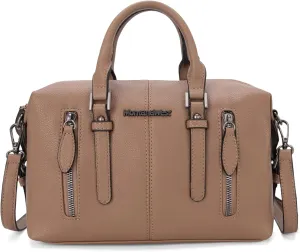 Montana West Small Satchel Purses for Women Top-handle Handbag PU Leather Crossbody Doctor Bag