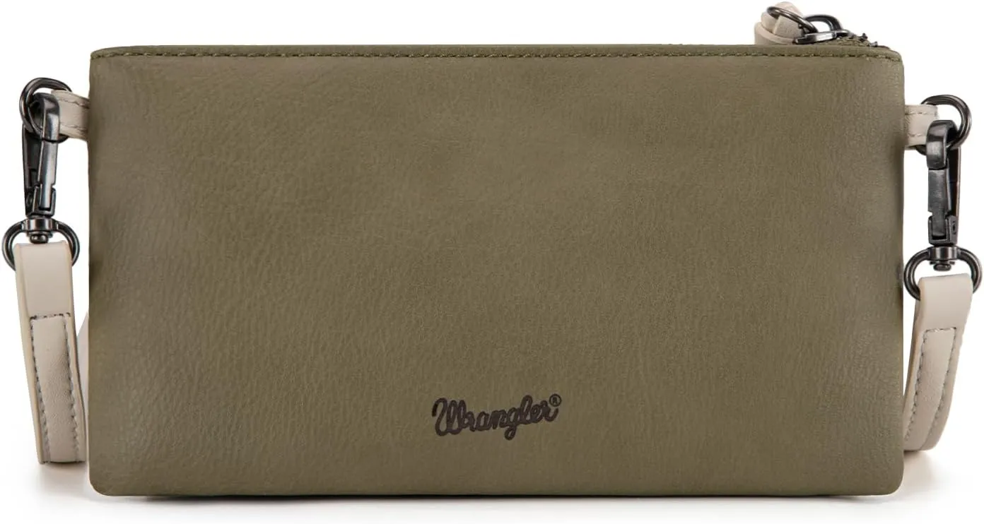 Montana West x Wrangler Crossbody Wallet Purse for Women Clutch Purse with Card Holder Wallet