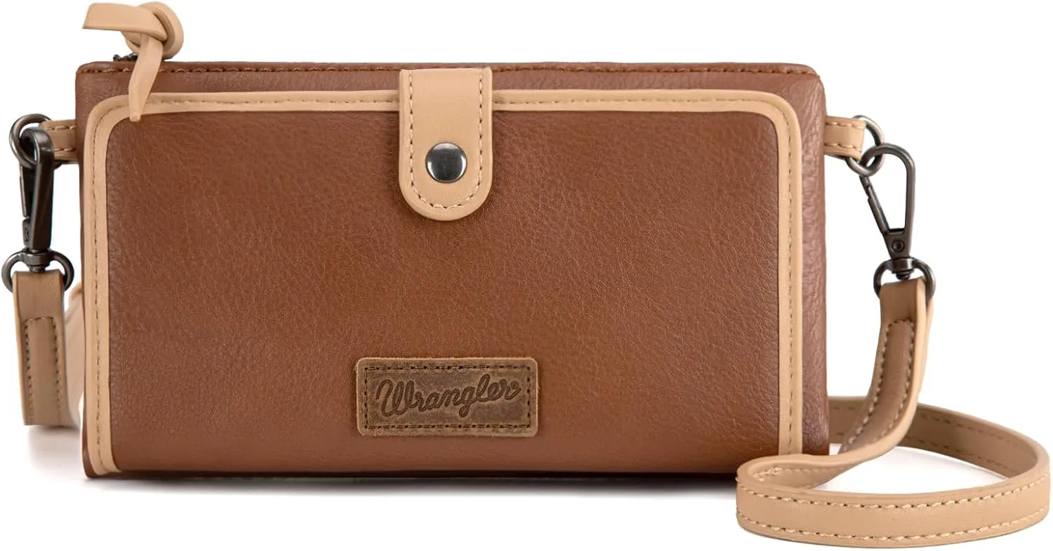 Montana West x Wrangler Crossbody Wallet Purse for Women Clutch Purse with Card Holder Wallet
